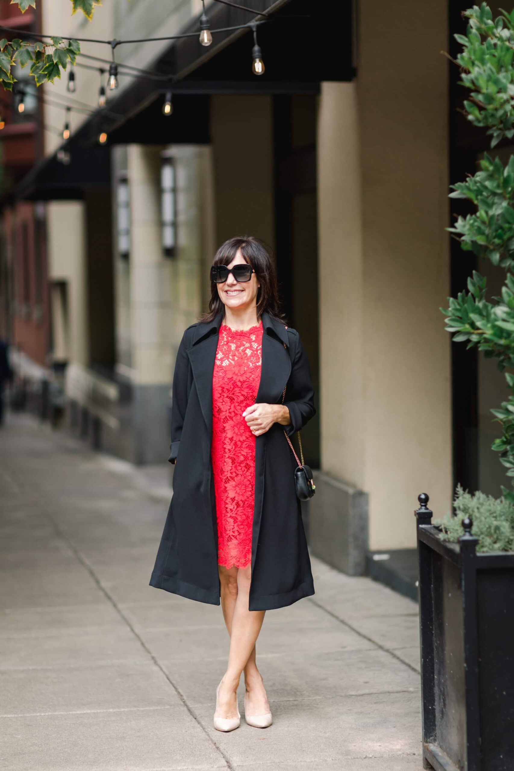 Red dress by Dolce & Gabbana