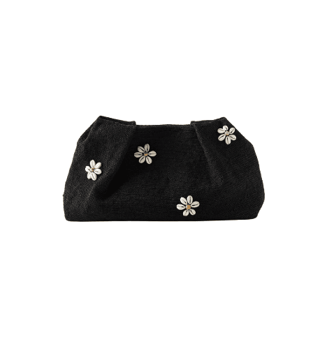 Black Straw Clutch | So Susie