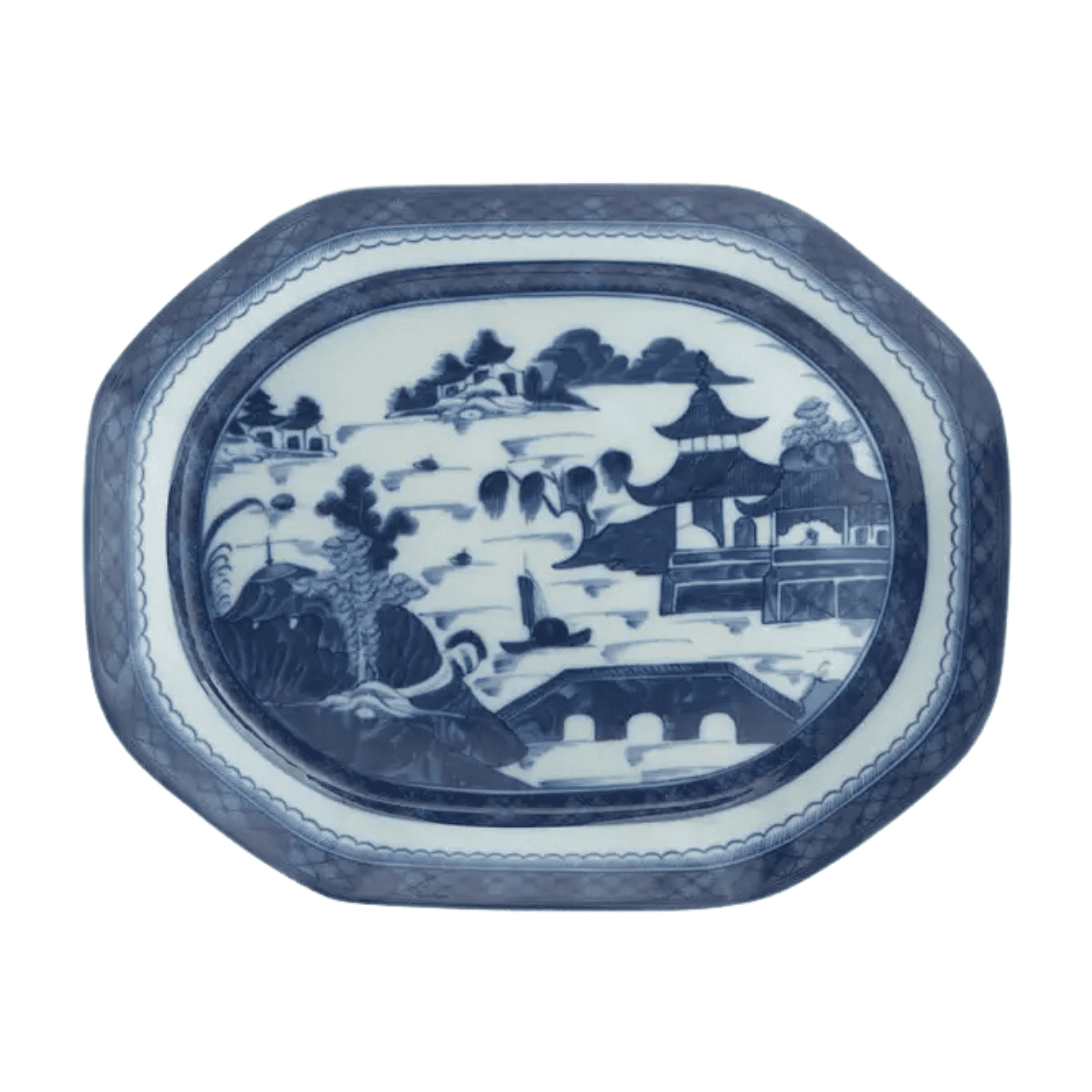Mottahedeh Blue Canton Small Serving Platter
