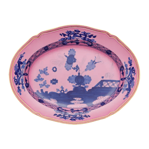 GINORI 1735 Oriente Italiano Azaelea Oval Flat Platter