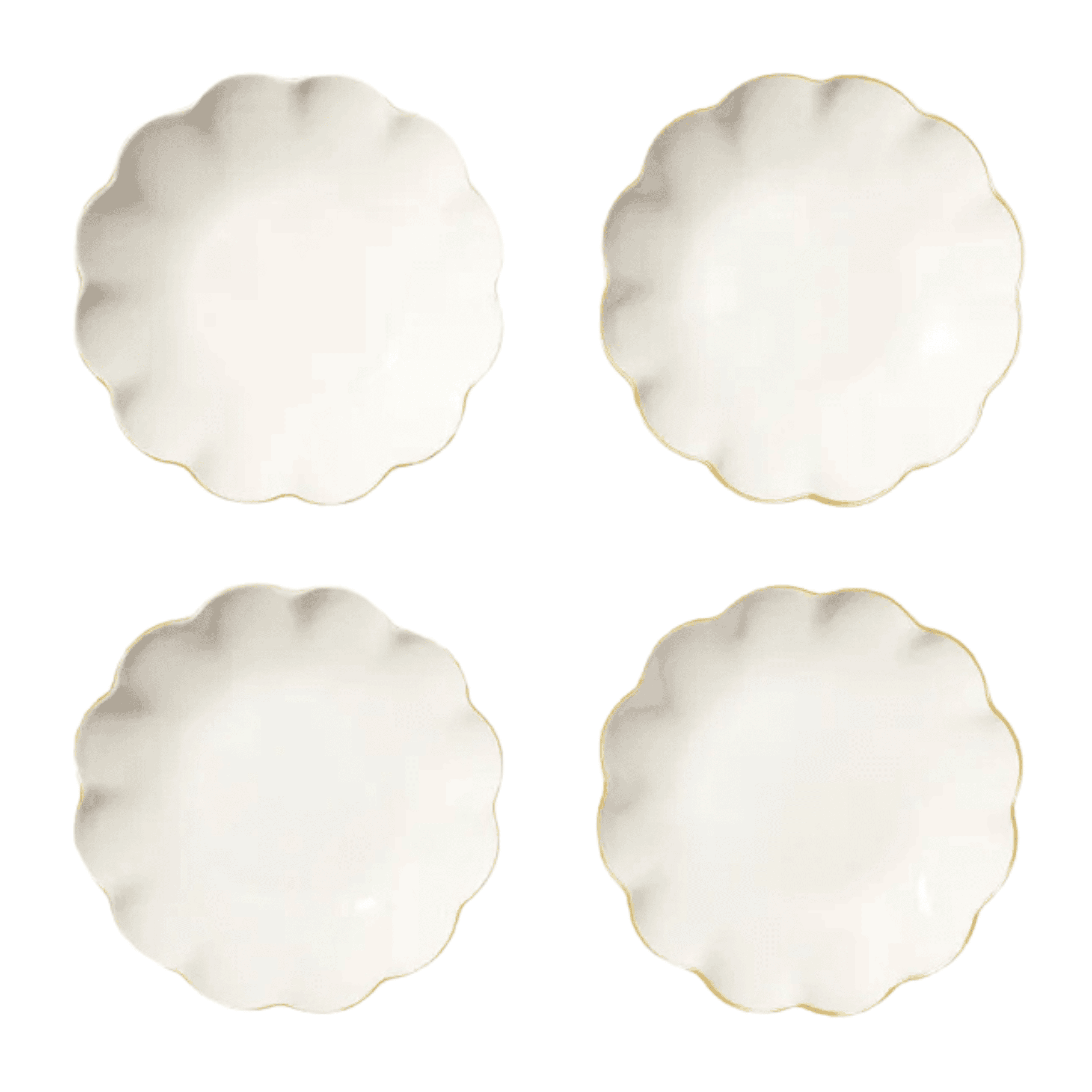 AERIN Scalloped Appetizer Plates