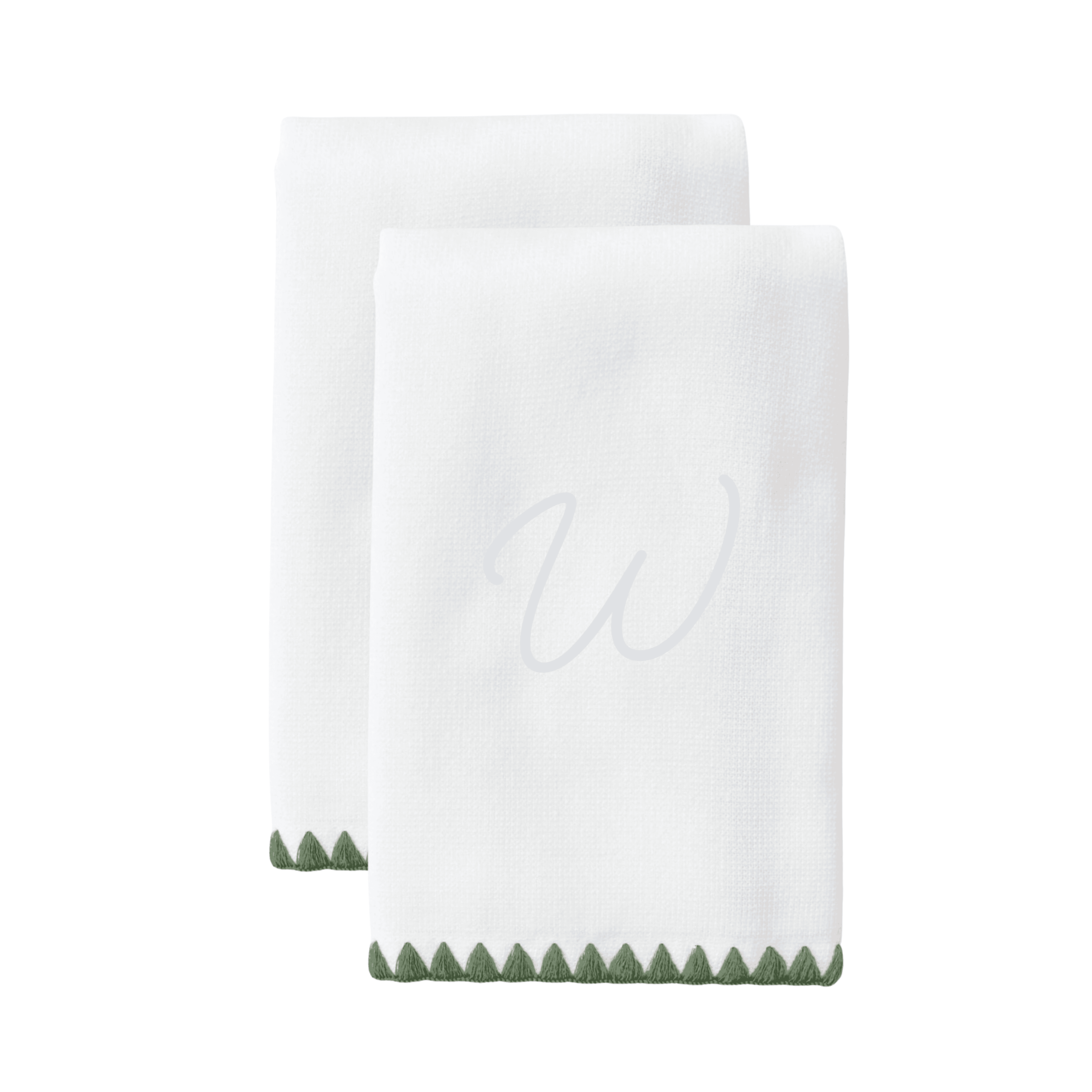 Weezie Stitched Edge Powder Bath Towels