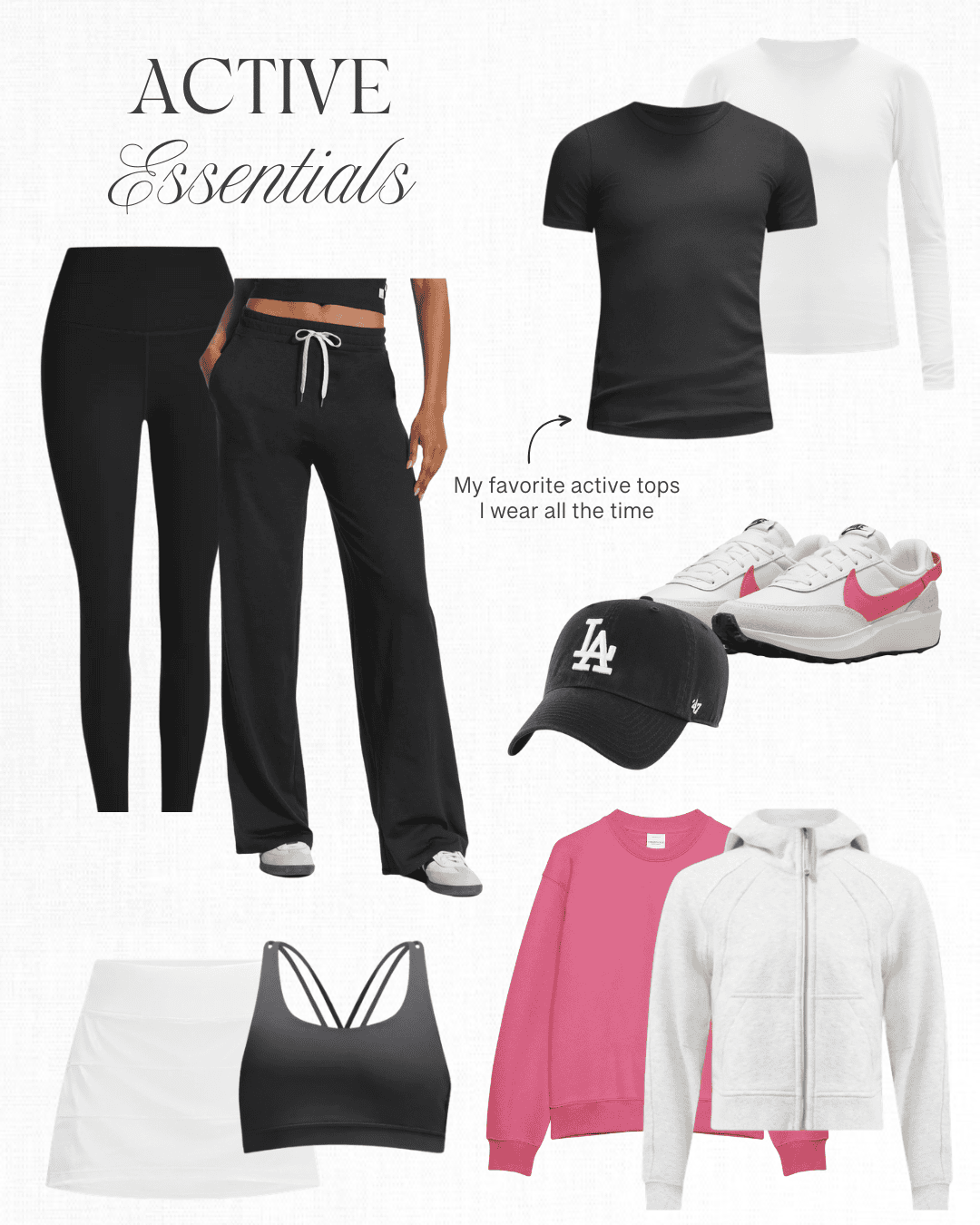 Active essentials, athleisure essentials, lululemon favorites