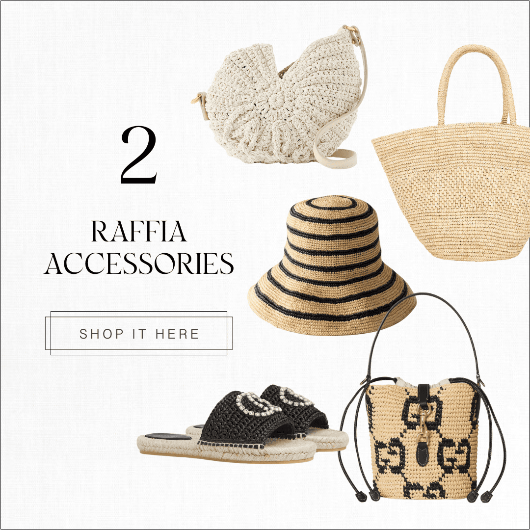 Raffia accessories for summer 