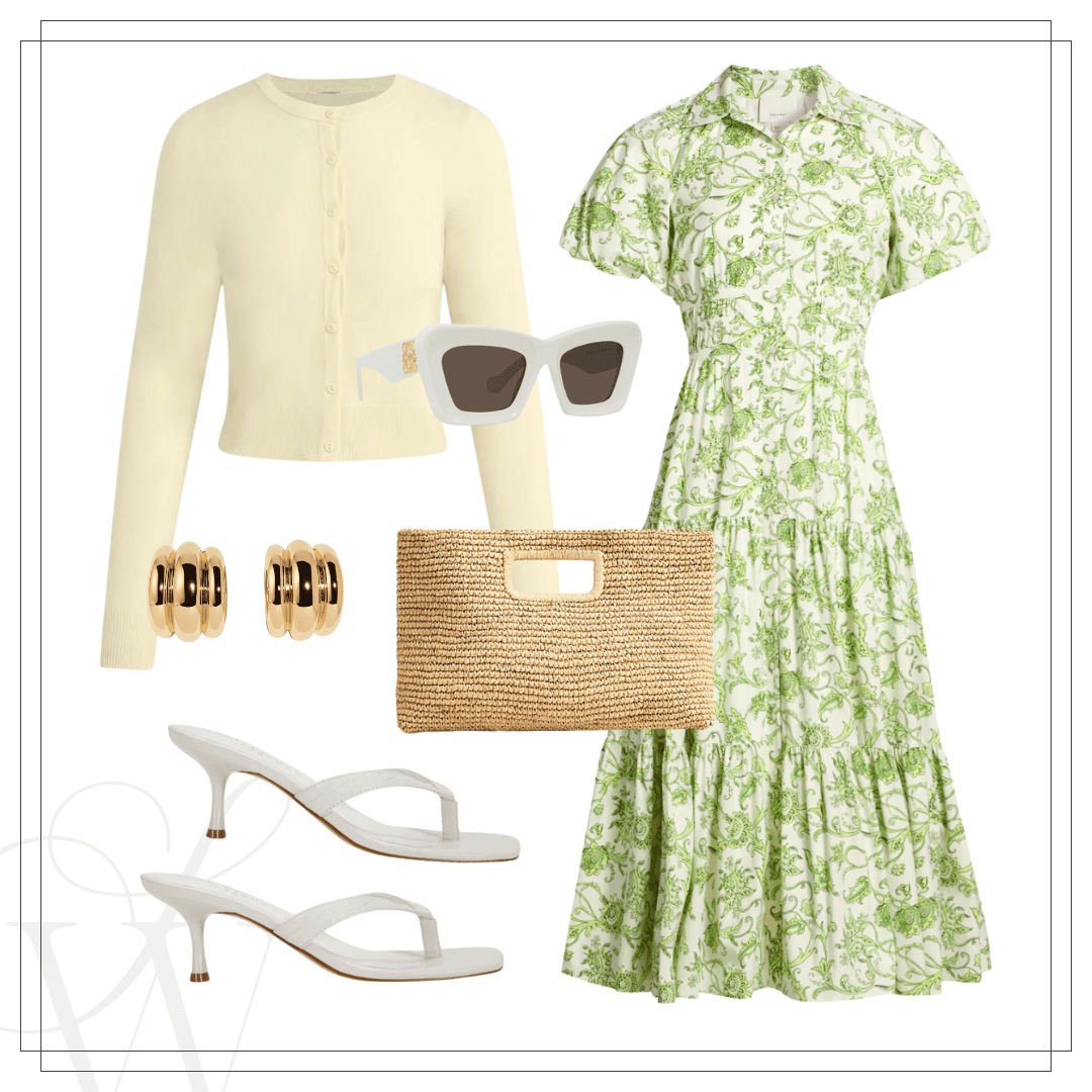 Cute summer outfit look that would be perfect for a graduation dress!