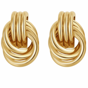 Gold knot earrings