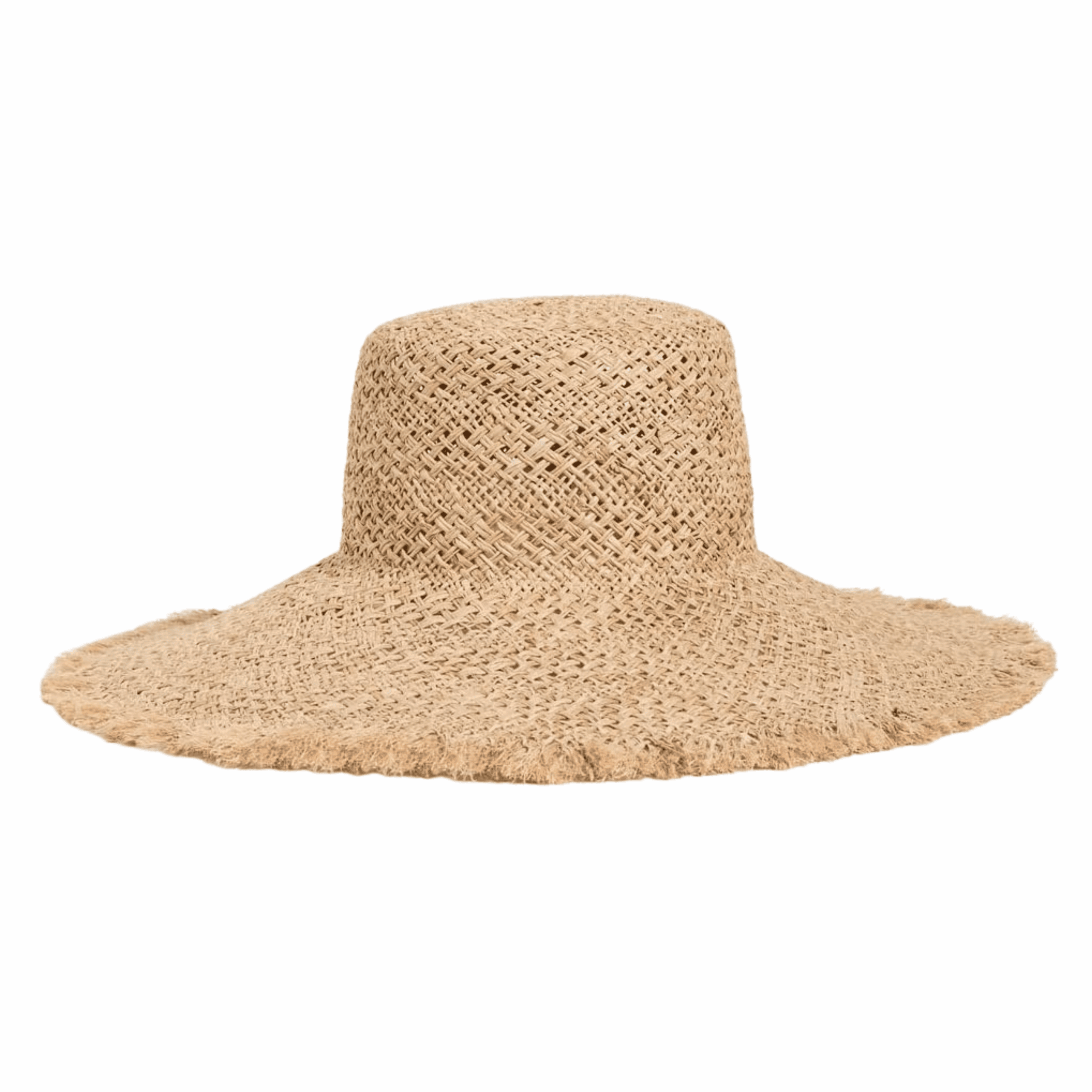 Lack of color woven sunhat
