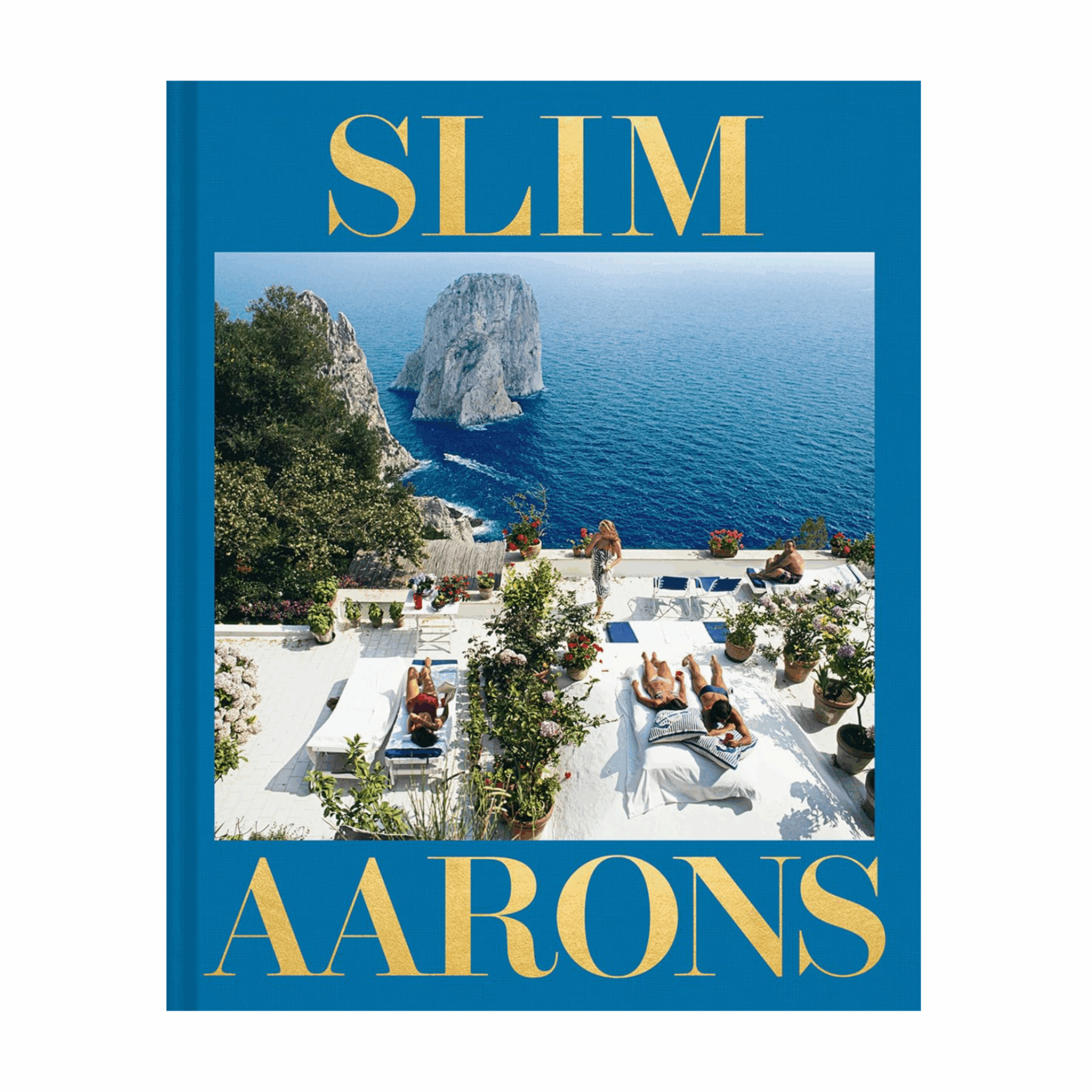 Slim Aarons coffee table book blue italy