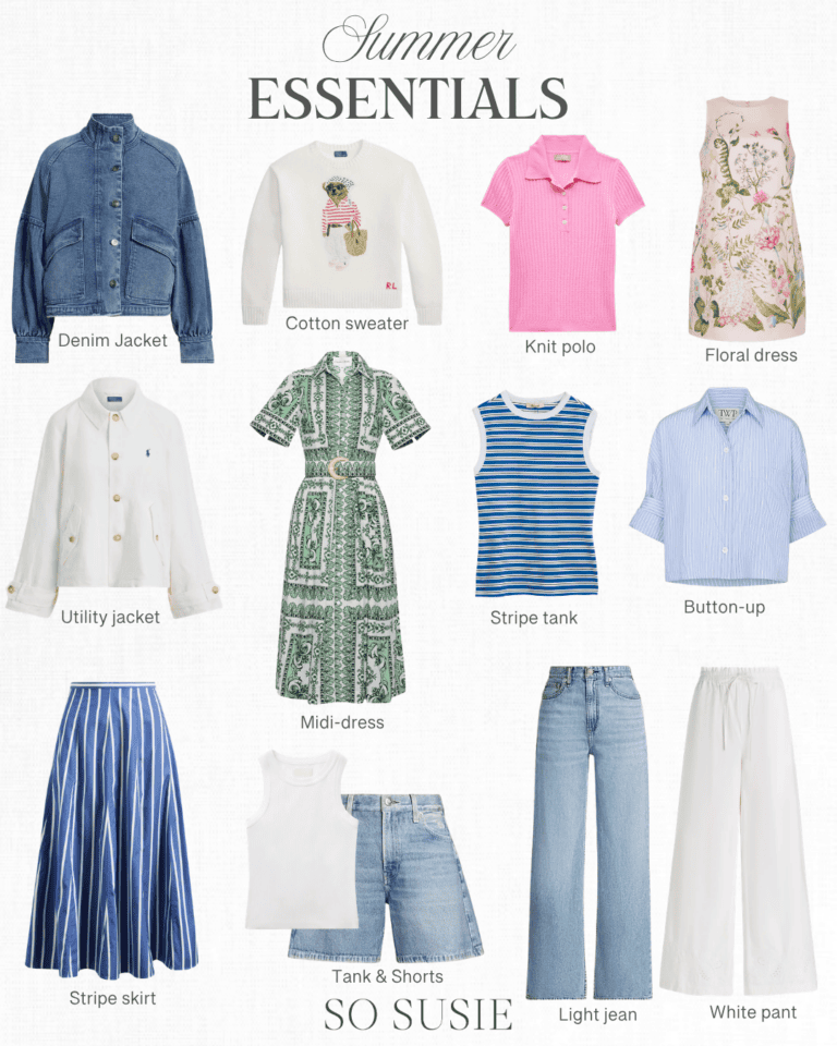 Here's Your Spring/Summer Checklist: 30 Key Essentials | So Susie